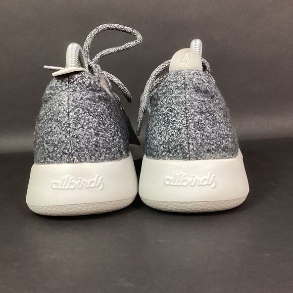 Allbirds Wool Runners -Women's Sz 10 - Charcoal Gray + Gray Soles-WR Merino Wool - Picture 3 of 10